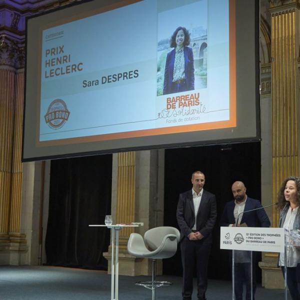 Lauréate du Prix Junior Sara Desprès